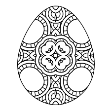 The easter coloring pages celebrate an important symbol of easter, the easter eggs. Cute Easter Egg Coloring Pages For Adults Coloring And Drawing