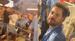 Houston Cougars Fan's Limp Body Goes Soaring Down Several Rows Of Seats After Taking Vicious Haymaker During Wild Brawl In The Stands [VIDEO] - NewsBreak