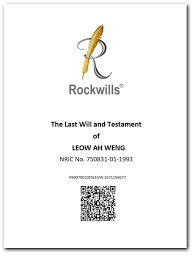 They consist of three stone inscriptions, dating from. Sample Of Rockwills Will Rockwills2u Malaysia
