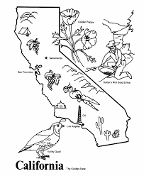 This map has markers for cities. Ca Map Coloring Page Ruth H Ondelacy Evie Farris Shaefer Kate Mazur Lindemann Coloring Pages California History California Activities