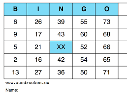 Pdf herunterladen + ausdrucken + spielen! Bingo Vorlagen Ausdrucken