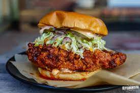 Top with chicken, slaw and pickles. Nashville Hot Chicken Sandwich The Kitchenista Diaries