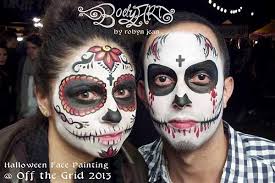 She wanted us to paint our faces like sugar skulls from day of the dead. Bay Area Face Painters Sugar Skulls Day Of The Dead Dia De Los Muertos Face Painting