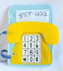 Yellow Phone Felt Quiet Book Toddler Page With Removable Handle Qb147 Felt Quiet Books Quiet Book Baby Quiet Book
