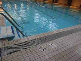 Any pool with a diving section should measure a minimum of 10 feet deep. Pool Goes From 3 5 Feet To 4 Feet Deep Picture Of Hotel Grand Pacific Vancouver Island Tripadvisor