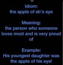 The Apple Of Somebody S Eye Eye Meaning Idioms His Eyes