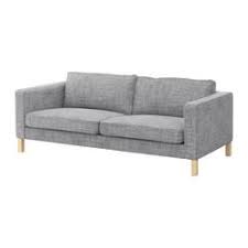 Add tufting to your sofa cushions. Karlstad Three Seat Sofa Isunda Grey Ikeapedia