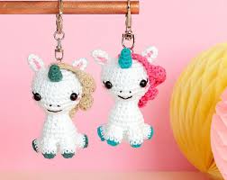 Ice Cream Keychain Crochet Keychain Amigurumi Keychain Funny Cute Keychain Food Crochet Key Chains For Girls Cool Keychains For Girls Crochet Unicorn Crochet Keychain Cool Keychains