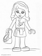 Lego Friends Emma Coloring Page Coloring Pages Printable Com