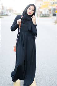 Black Hooded Maxi Dress Islamic Modest Fashion Islamic Fashion Fashion