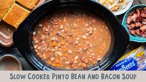 Stir in the onion, carrots, and celery. Slow Cooker Pinto Bean And Bacon Soup The Magical Slow Cooker
