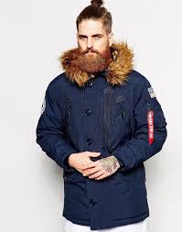 Maybe you would like to learn more about one of these? Dunkelblauer Parka Von Alpha Industries 358 Asos Lookastic