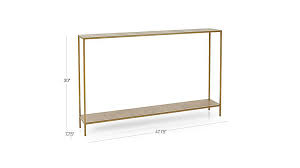 Jacque Brass Console Table Reviews Crate And Barrel Brass Console Table Console Table Dining Room Console