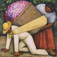 Diego rivera frozen assets giclee canvas print paintings poster reproduction. The Flower Carrier By Diego Rivera