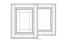 It provides more structural integrity than an applied molding door because the molding detail is an integral part of the stiles and rails instead of a separate piece. French Mitered Cabinet Doors Drawer Fronts Walzcraft