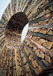 Firewood Art Land Art Outdoor Art Earth Art