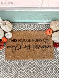 Free shipping with $50 purchase. Diy Fall Stenciled Doormat Lolly Jane
