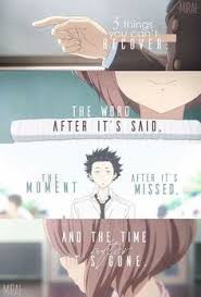 A silent voice quotes (koe no katachi) by the main character a silent voice (koe no katachi) is a drama series by kyoto animation. 43 Koe No Katachi Ideas Anime Movies Anime Quotes Manga Quotes