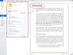 Printing In Microsoft Word