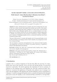Lbank is the world's leading crypto asset trading platform providing safe, professional and convenient crypto asset exchange services, derivatives services, currency quantification, currency interest. Pdf Bank Liquidity Risk Analysis And Estimates