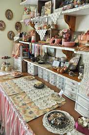 Shabby chic isn't necessarily all about throwing. Faith Grace And Crafts 2014 Where Bloggers Create Party Vintage Craft Room Craft Room Design Craft Room