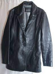 Adler Women Leather Lamb S Skin Black Jacket Blazer M Super Soft Black Jacket Blazer Black Jacket Leather Women