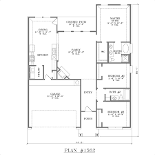 With 3 bedrooms, 2 bathrooms, an extra nook, a formal living room, and a 3 car detached garage. Open Floor House Plans Plan 1562 Floor Plan House Plans Uk Bungalow Floor Plans Three Bedroom House Plan