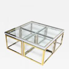 Enjoy free shipping and discounts on select orders. Maison Charles Brass Chrome And Glass Coffee Table Ensemble
