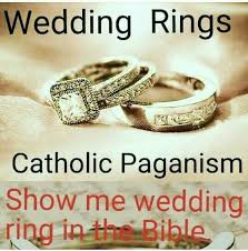 Finally Somebody Gets It This Is Pagan A Hebrew Wedding Never Had Rings Hebrewisraelites Spreading Truth Israelis Bible Facts Bible Knowledge Bible Truth