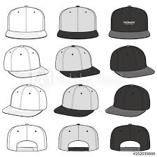 Snapback Cap Fashion Flat Vector Mockup Design Buy This Stock Vector And Explore Similar Vectors At Adobe St Snapback Cap Fashion Fashion Flats Mockup Design