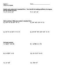 Below, fill in the blanks with the proper word as a review of multiplying polynomials. Polynomial Review By Darwin Zimmerman Teachers Pay Teachers