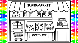 Check spelling or type a new query. How To Draw A Supermarket Grocery Store For Kids Grocery Store Drawing And Coloring For Kids Youtube