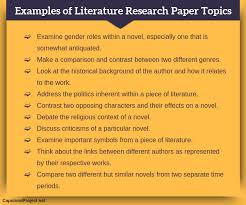 Then hurry to order a custom capstone paper per your requirements from our service. Discover The Most Interesting English Literature Research Paper Topics To Use For Your Writing Check Teaching Literature English Literature Literature Project