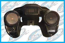 Replaces factory speedo/tach bezel to add 1 custom tweeters. Harley Road Glide Loud Pods 8 Up To 2022 John Shope S Dirty Bird Concepts Custom Bagger Parts