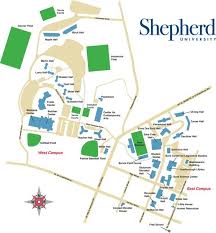 Shepherd University Campus Map Campus Map University Shepherdstown
