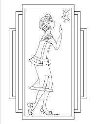 Art Deco Coloring Pages Coloring Pages Art Art Deco Fashion
