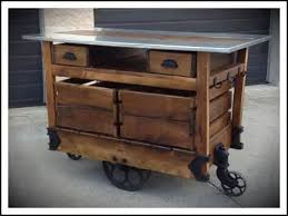 Lineberry Cart Table Rustic Kitchen Island Industrial Kitchen Island Portable Kitchen Island