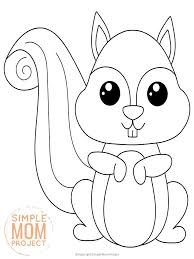 Make a fun coloring book out of family photos wi. Printable Woodland Animal Coloring Book For Kids Squirrel Coloring Page Animal Coloring Books Animal Coloring Pages