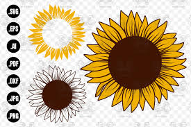 Download Sunflower Print And Cut Svg Free Svg Cut Files Create Your Diy Projects Using Your Cricut Explore Silhouette And More The Free Cut Files Include Svg Dxf Eps And Png Files SVG Cut Files