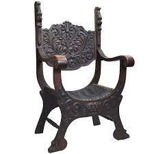 Heavily Carved Oak Roman Chair Chair Antique Chairs Different Design Styles