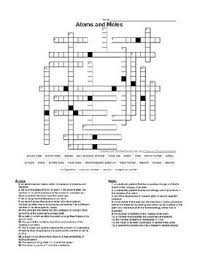 Atoms And Moles Crossword Puzzle Chemistry Worksheets Chemistry Lessons High School Chemistry
