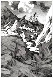 Berni Wrightson Illustrating Frankenstein By Mary Wollstonecraft Shelley Bernie Wrightson Frankenstein Illustration Frankenstein Art