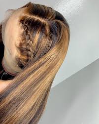 Black And Brown Highlights Wig Meeks Mink Collection On Instagram Black Brown Highlights Untoned 24 Inch Lace Frontal Brown Hair With Blonde Highlights Wig Hairstyles Brown Blonde Hair