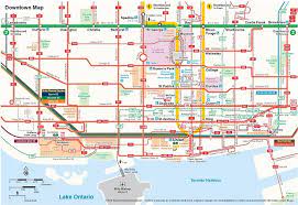 Toronto Street Map Pdf Toronto Attractions Map | Free Pdf Tourist City Tours Map Toronto 2022