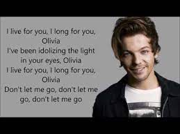 Management lyrics licensed and provided by lyricfind. One Direction Olivia Lyrics Youtube