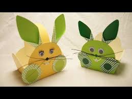 Schneide die schachtel dann entlang der grauen linie aus und falte sie an den gestrichelten linien. Osterkorbchen Osterhase Basteln Zu Ostern How To Make An Easter Bunny Egg Basket Youtube