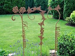 Willkommen Gartenstecker Metallstecker Garten Deko Rostoptik 120 Cm Garten Ideen Gestaltung Garten Deko Garten Dekorat Deko Natur Naturgarten Gartenstecker