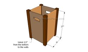 Wooden Trash Bin Plans Myoutdoorplans Free Woodworking Plans And Projects Diy Shed Wooden Playhouse Pergola Bbq Lots of pictures to help you with the process.