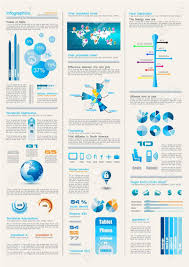 Infographics Page With A Lot Of Design Elements Like Chart Globe