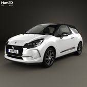 ds3 performance line hatchback 2016 fully editable and reusable 3d model of a car 3d 3dmodel 3ddesign 2016 2019 3 door hatchback 3d model car 3d model
